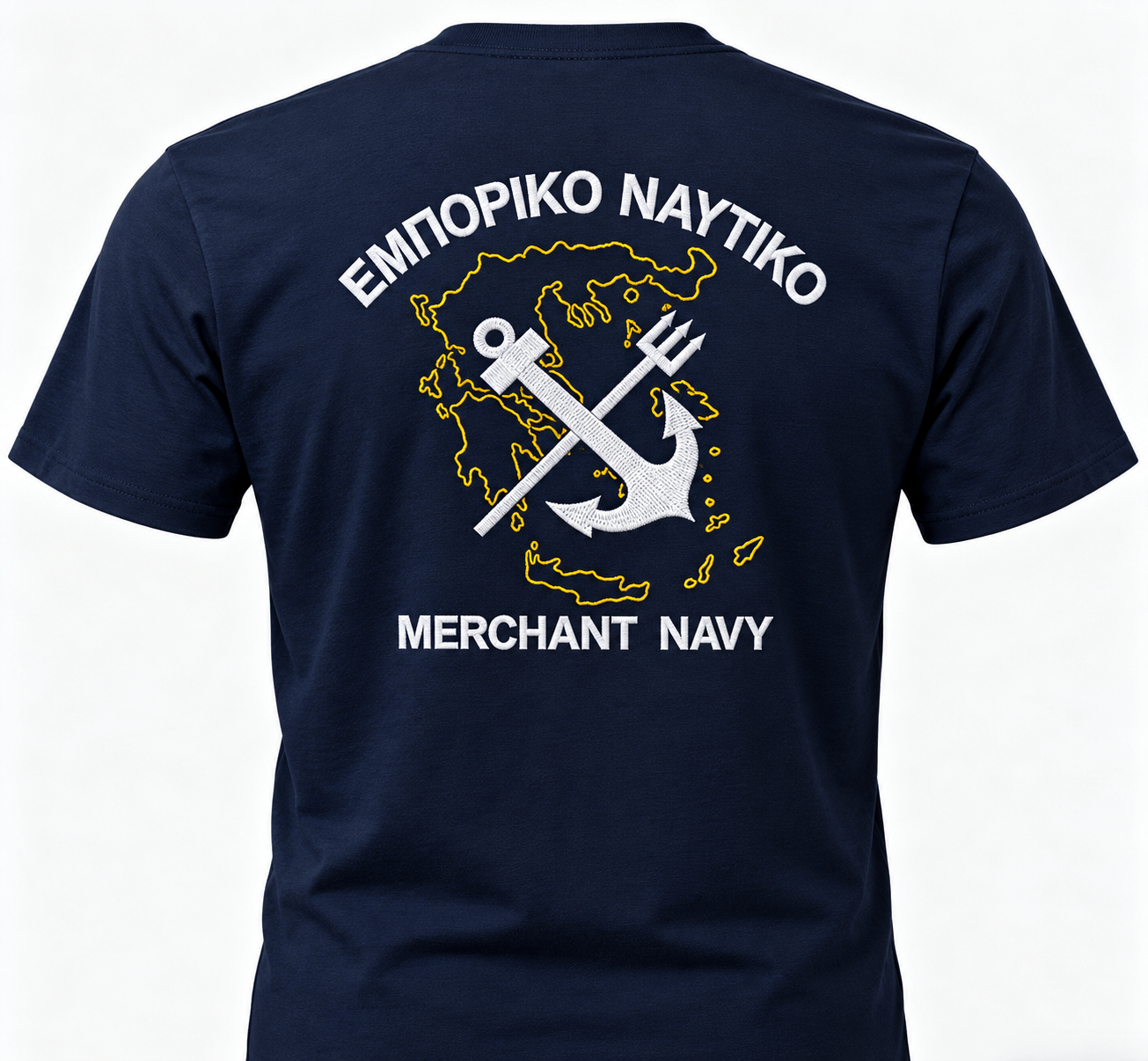 T-Shirt Εμπορικού Ναυτικού Τρίαινα T-Shirt Εμπορικού Ναυτικού με σχέδιο Τρίαινα