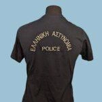 T-Shirt Ελληνικής Αστυνομίας Μαύρο Κοντομάνικο